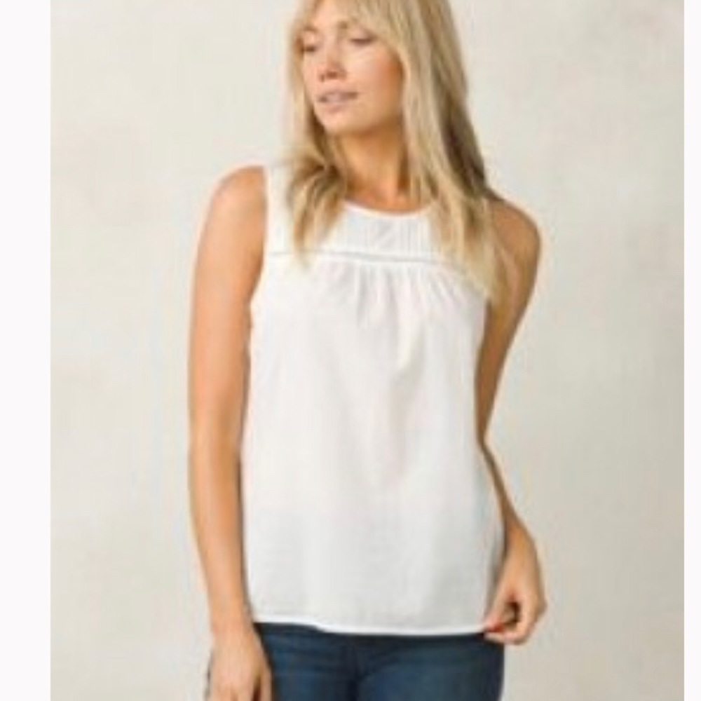 Prana Thomasina top, white, XL